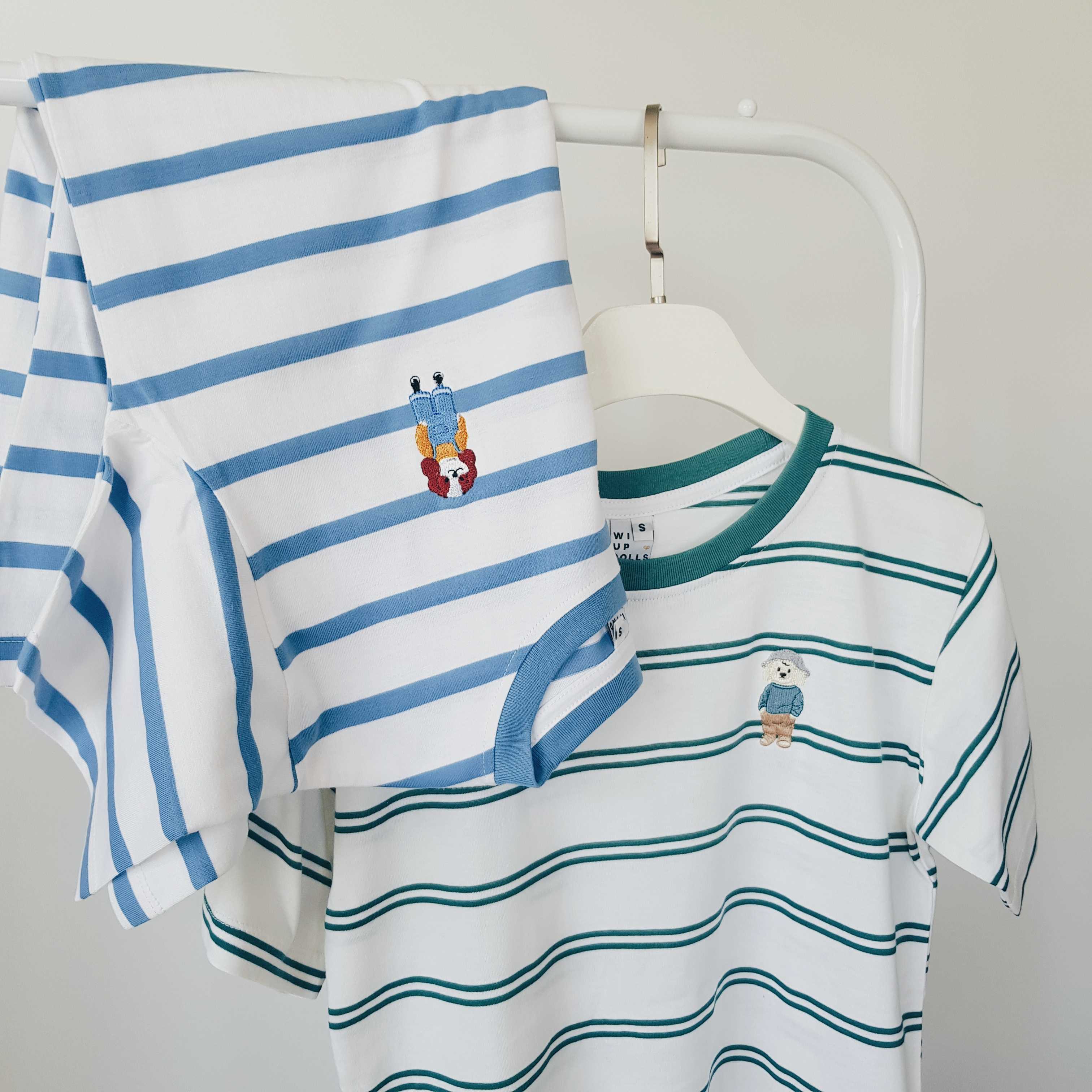 Striped t-shirt เสื้อยืดลายทางแขนสั้น