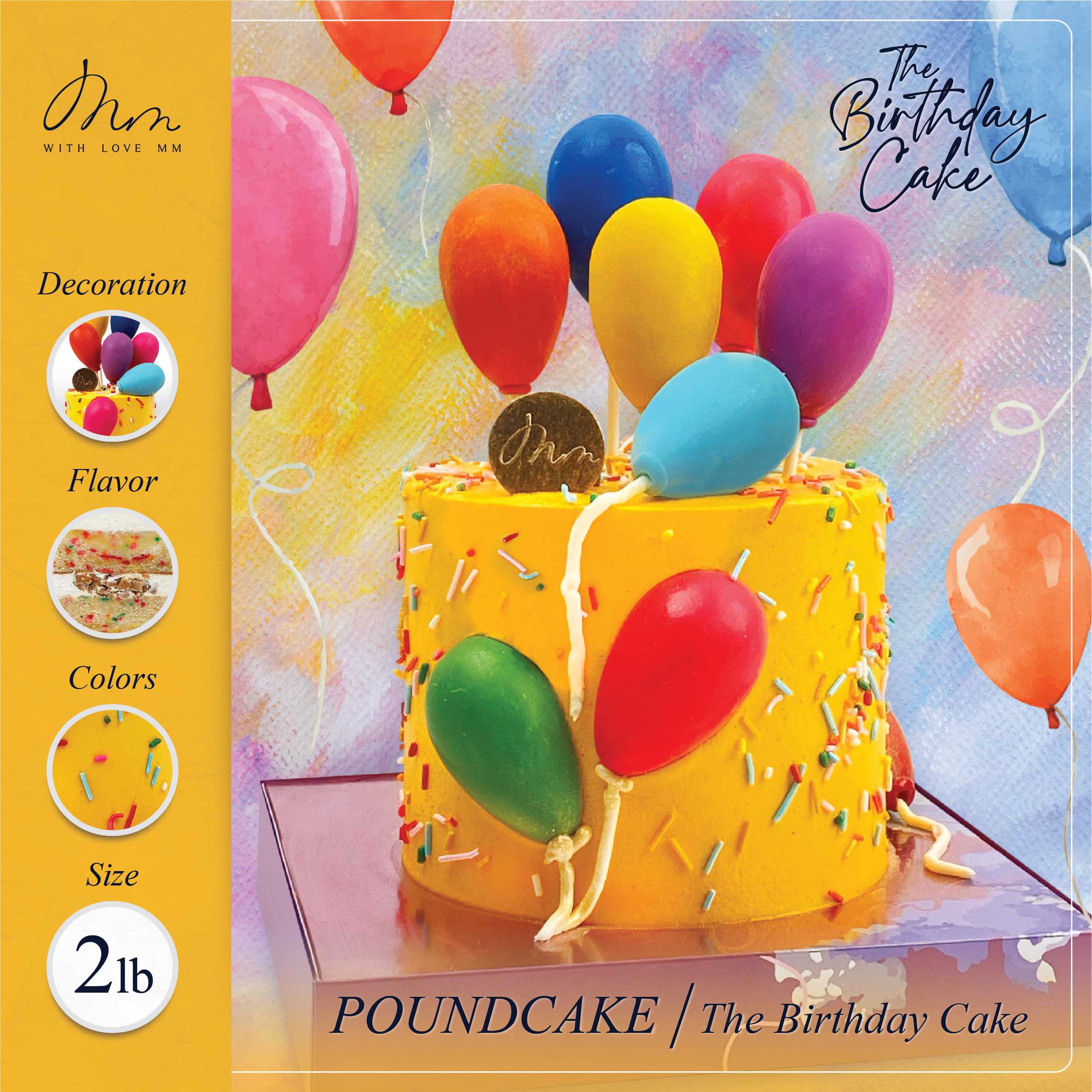 POUND CAKE - The Birthday Cake 2lb