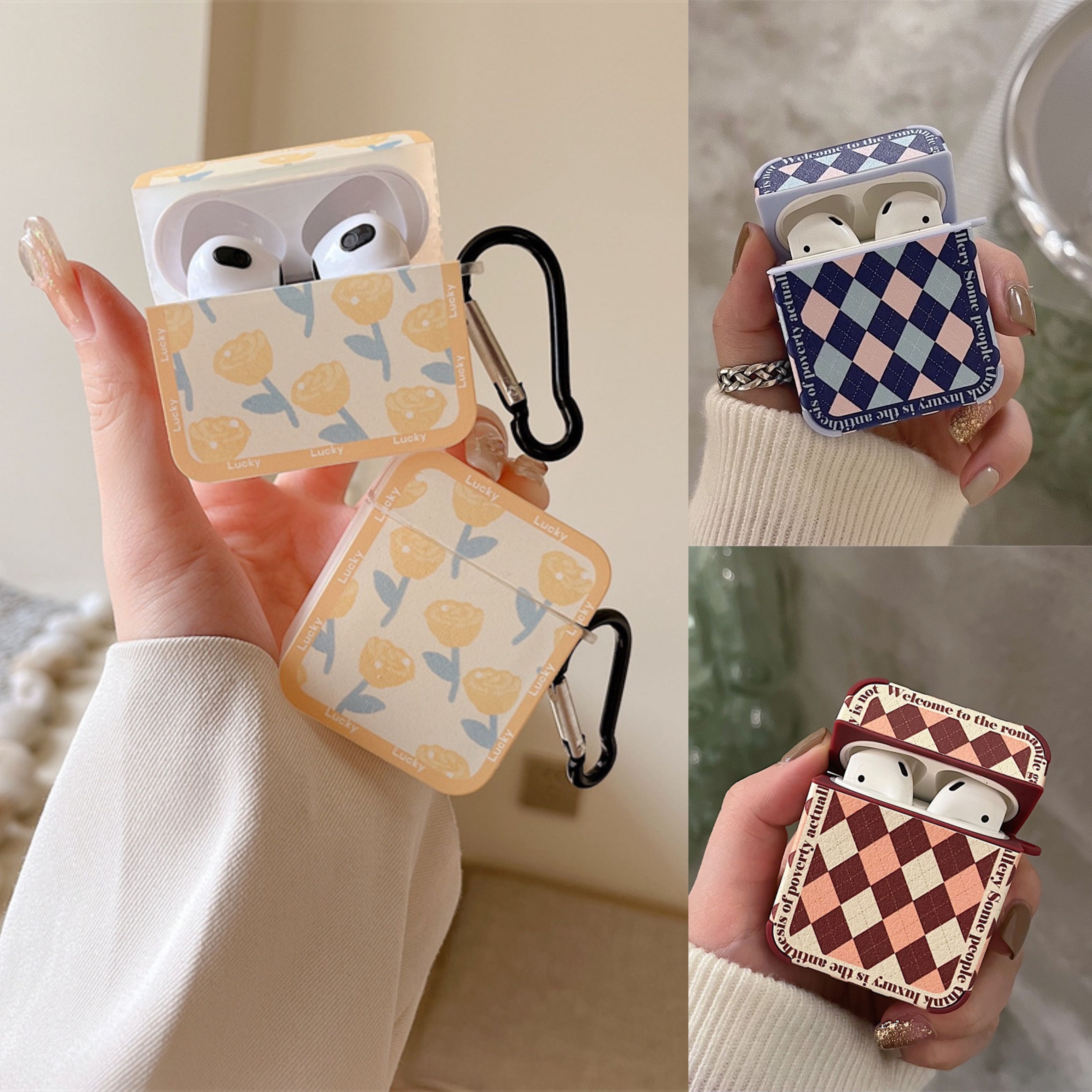 เคสAirPod งานเนื้อหนัง พร้อมส่ง 3 ลาย🍊🎲