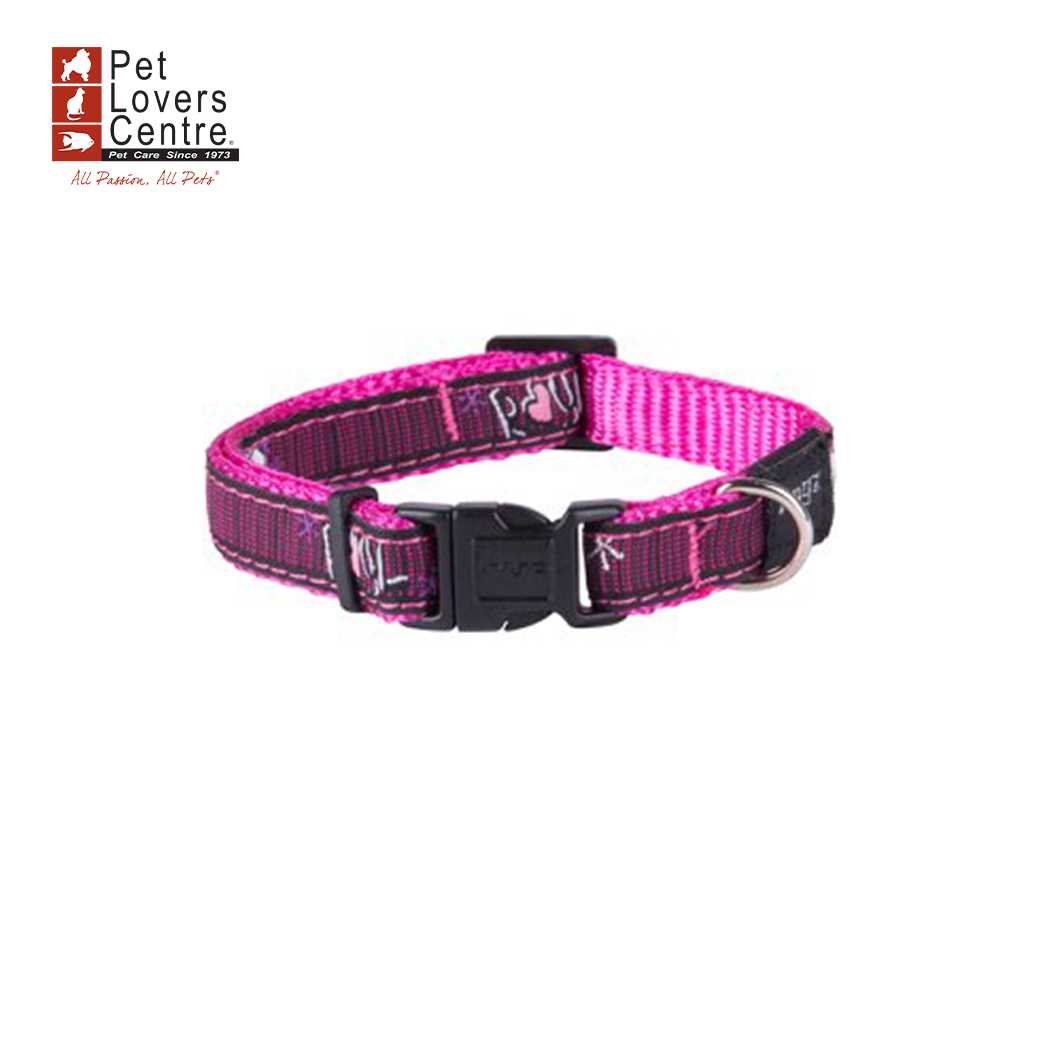 Rogz ปลอกคอสำหรับสุนัข รุ่น RESS JELLYBEAN COLLAR ขนาด S