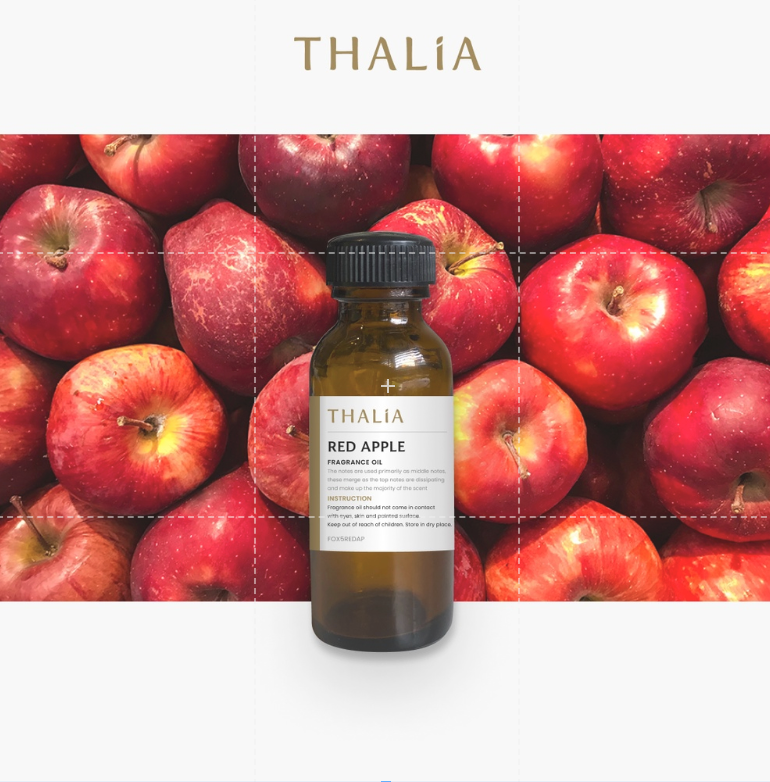 หัวน้ำหอมFragrance oil กลิ่น RED APPLE (แอปเปิ้ล)