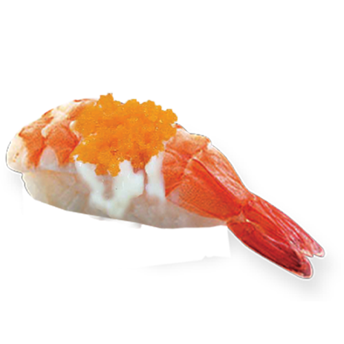 ซูชิกุ้งราดสลัด
