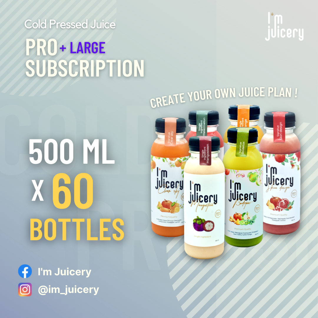 Detox Month - Pro Juice Plan (500ml x 60 bottles)