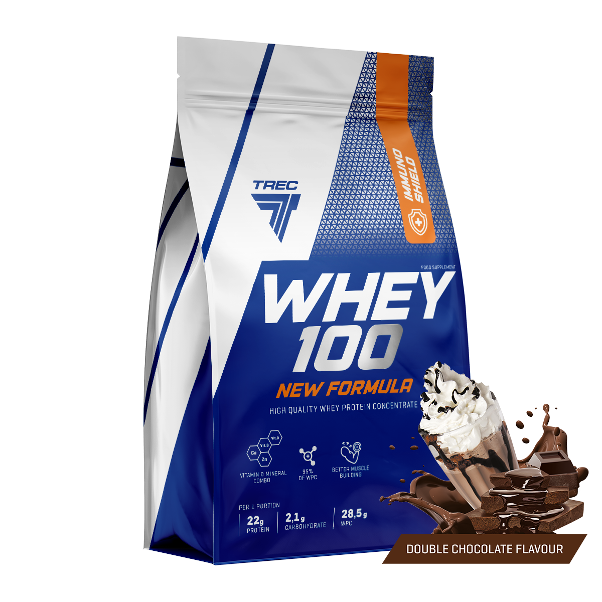 TREC NUTRITION WHEY 100 Whey Protein - 1.6 LB