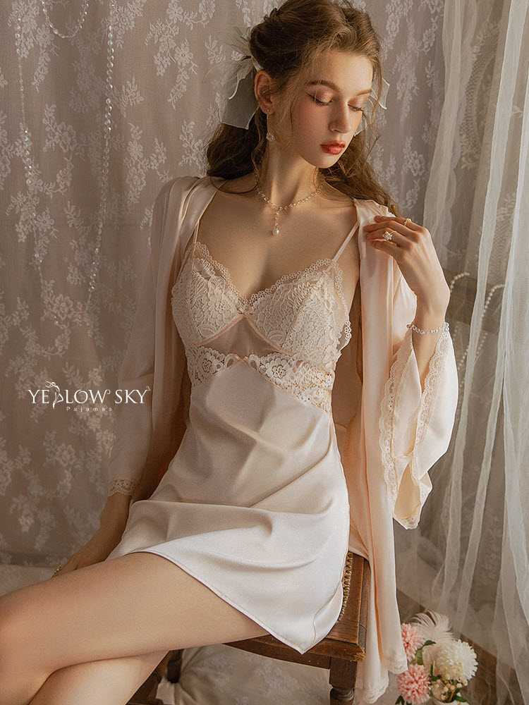 YS0363-2 ( ชุดนอน+เสื้อคลุม)