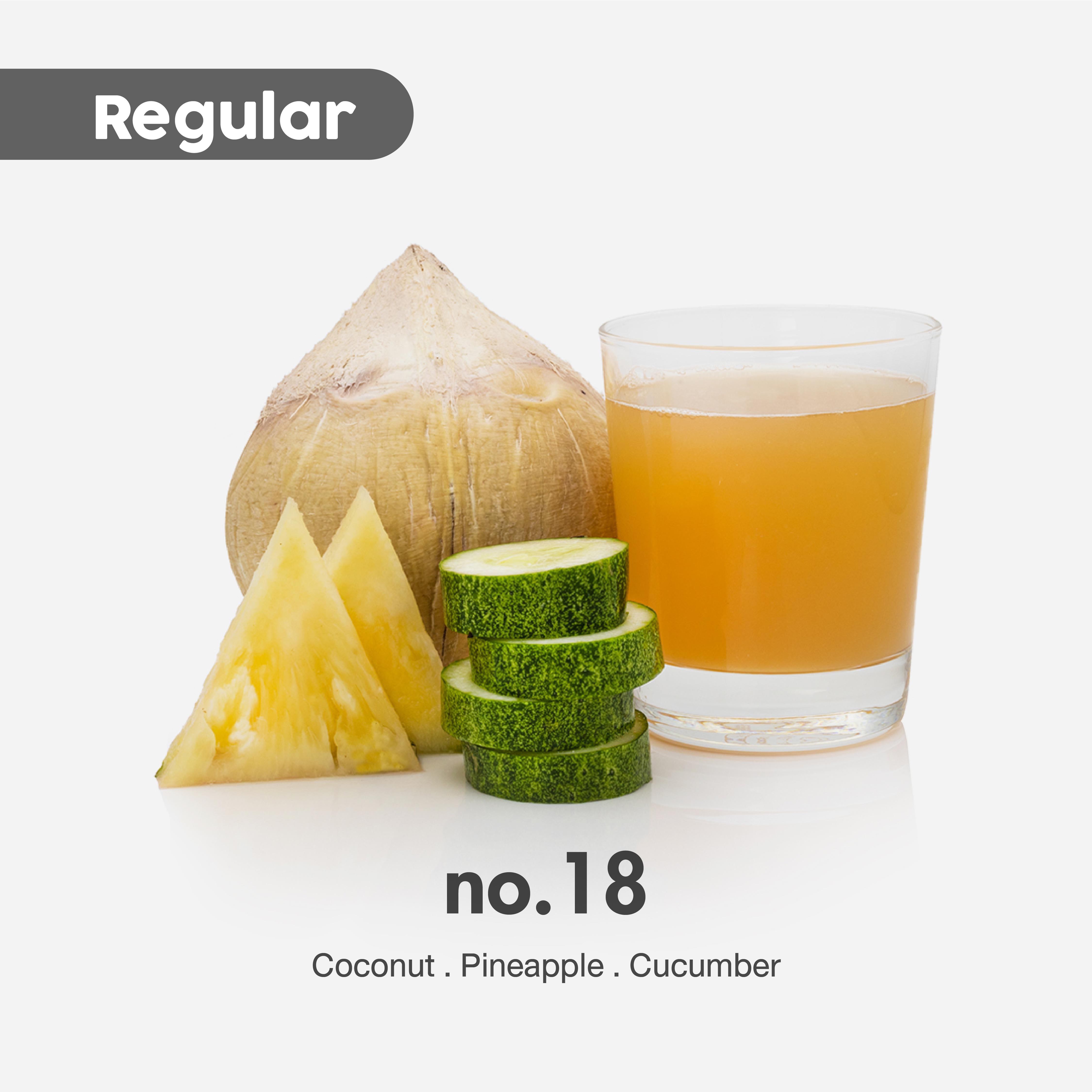 no.18  |  น้ำมะพร้าว แตงกวา สับปะรด