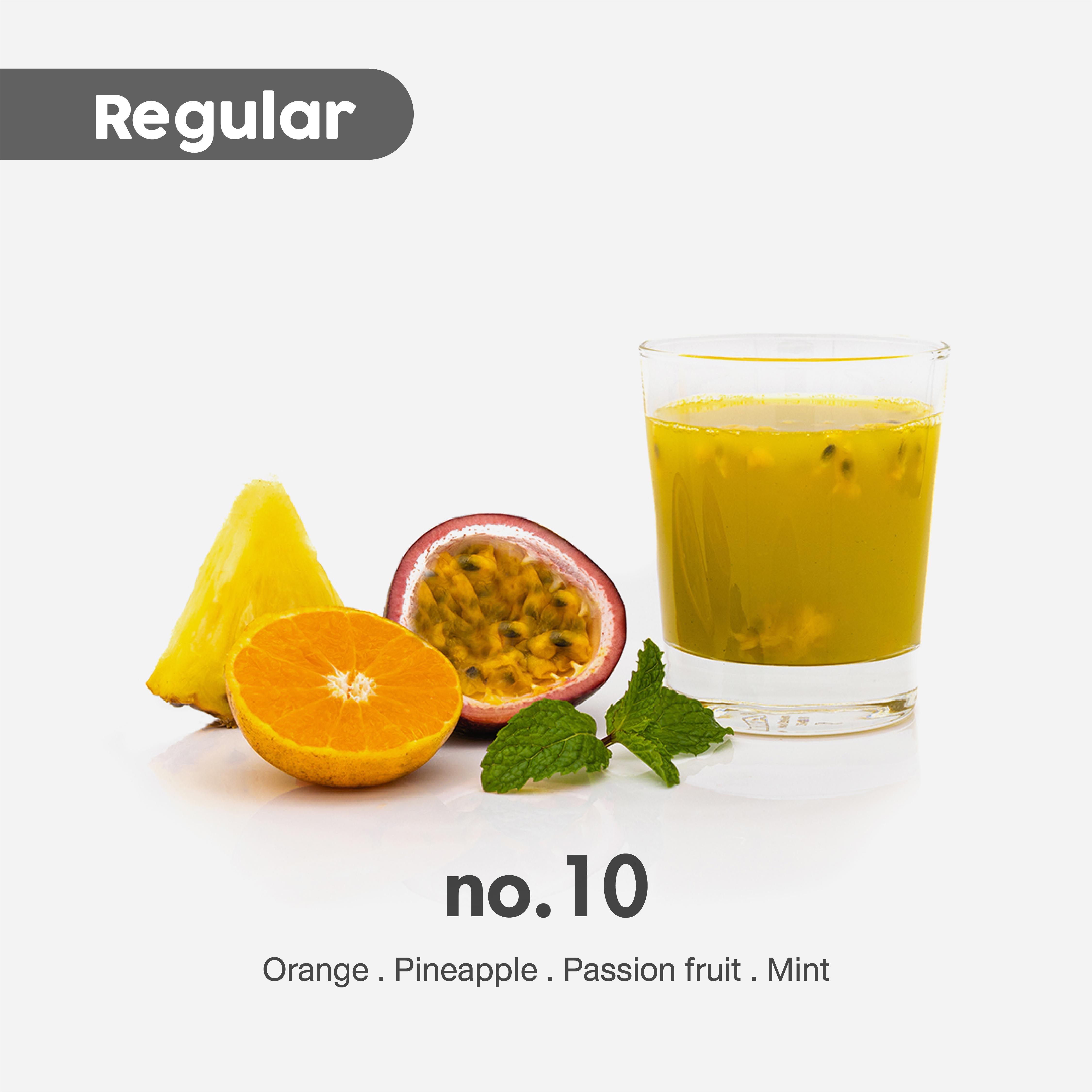 no.10  |  ส้ม สับปะรด เสาวรส สะระแหน่