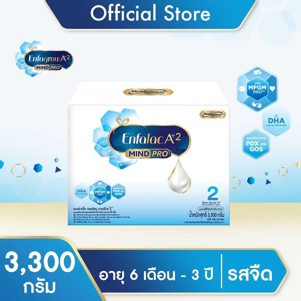 Enfalac A Plus 2 นมผง เอนฟาแลค เอพลัสทู สูตร 2 ขนาด 3300 กรัม 1 กล่อง