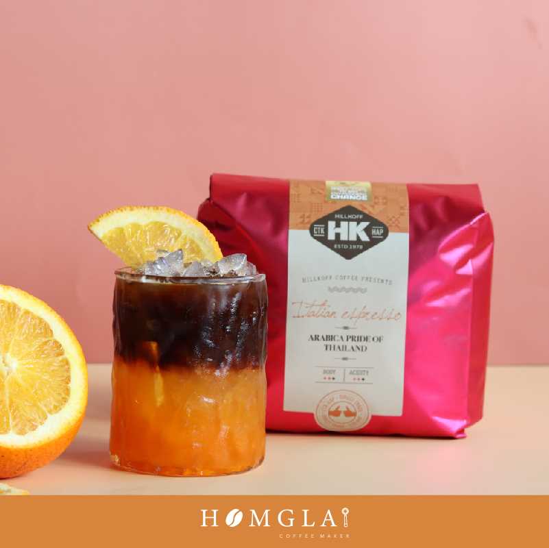 ธงฟ้า Italian Roast (ถุงสีแดง): กาแฟอราบิก้าคั่วกลาง 500 g.
