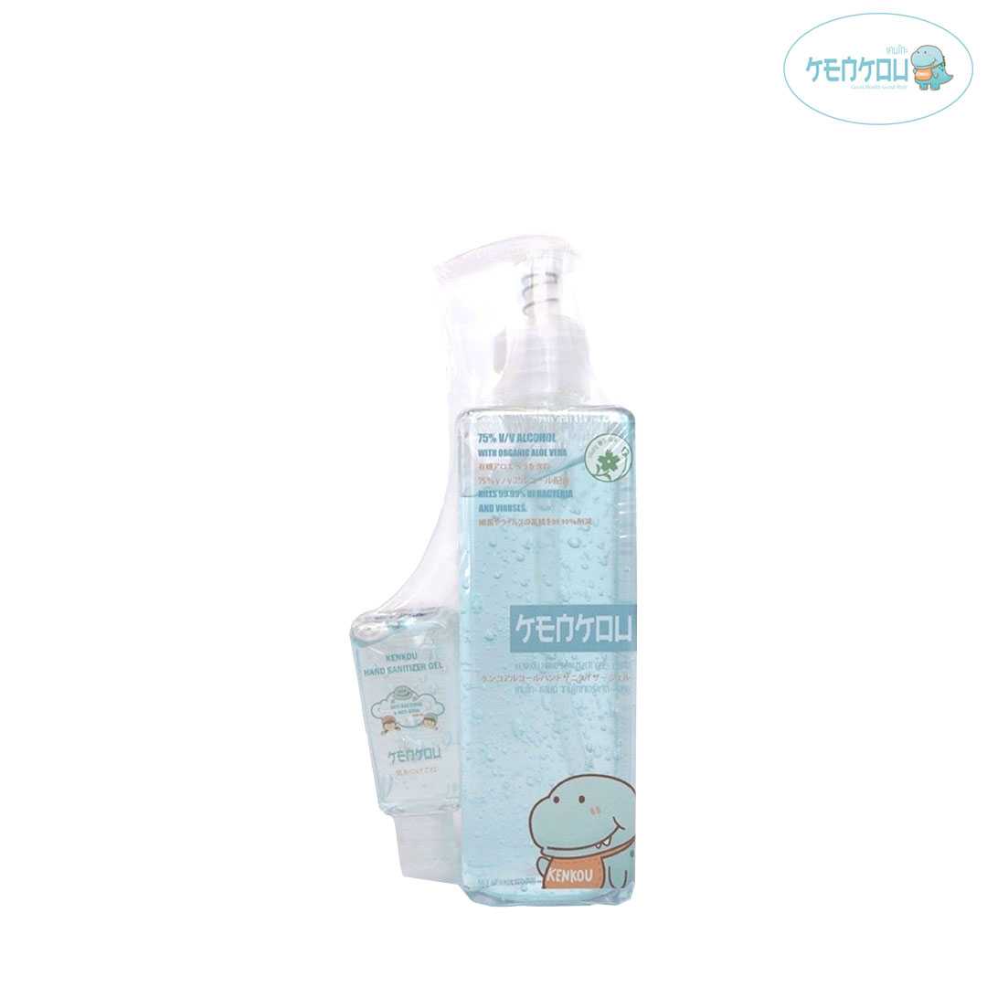 เคนโกะ แฮนด์ ซานิไทเซอร์ เจล สูตรถนอมมือ KENKOU Hand Sanitizer Gel - KENKOU 240 ml + 30 ml กลิ่นฮารุ