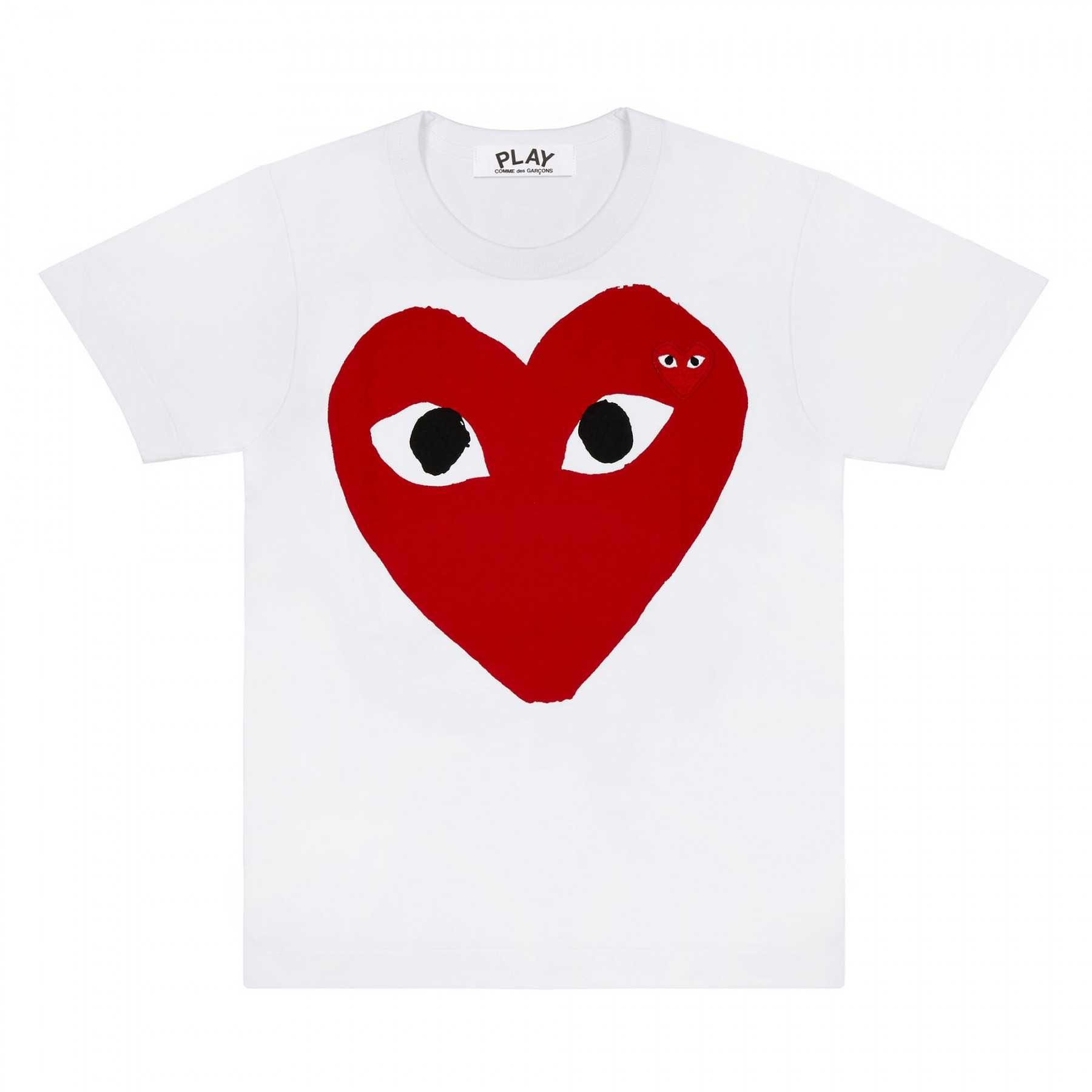 PLAY COMME des GARÇONS : เสื้อยืด Play Comme หัวใจแดงตาดำ (ของแท้จากญี่ปุ่น 100%)