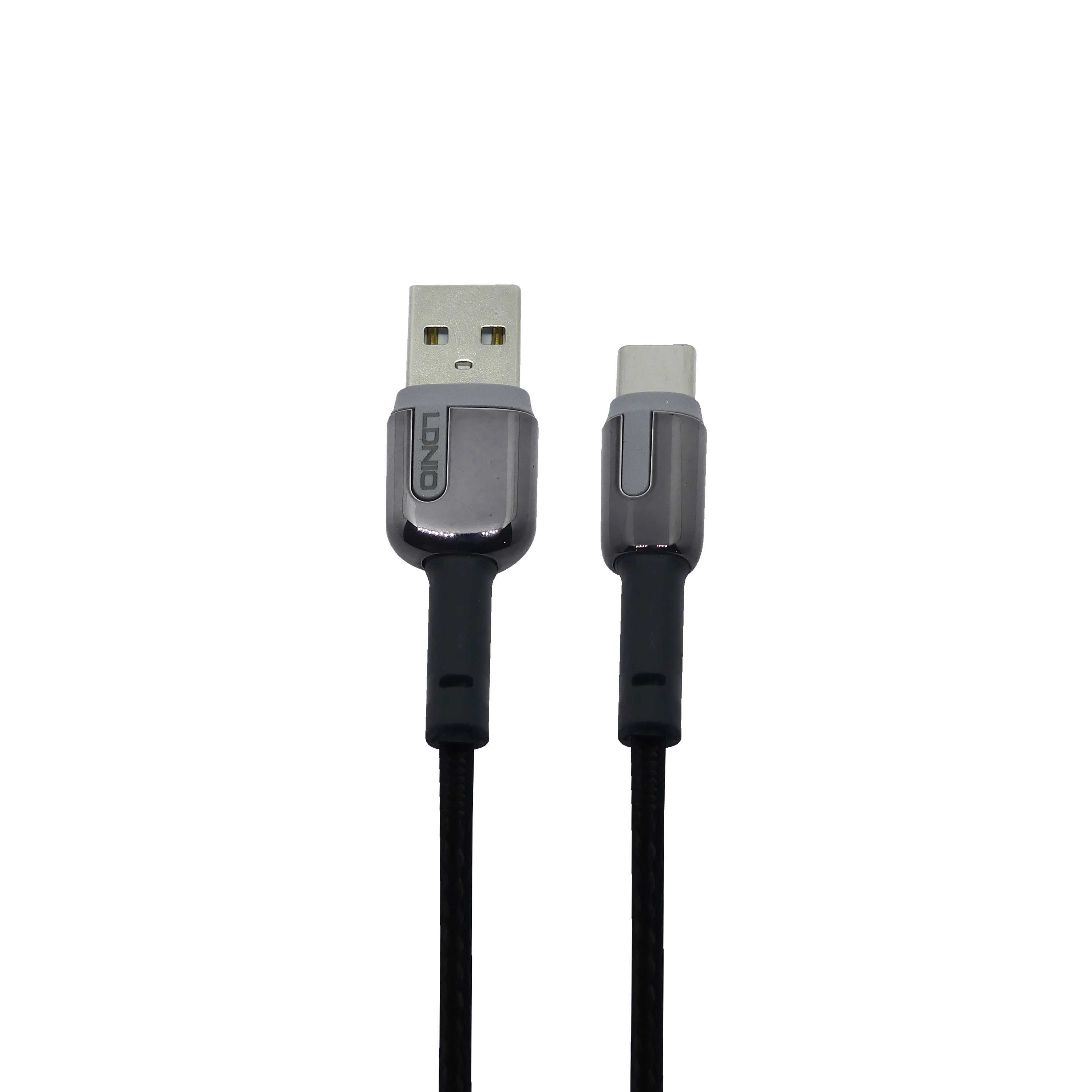 สายชาร์จ Lightning(ios) 2.4A Grey 100cm LS591 LDNIO