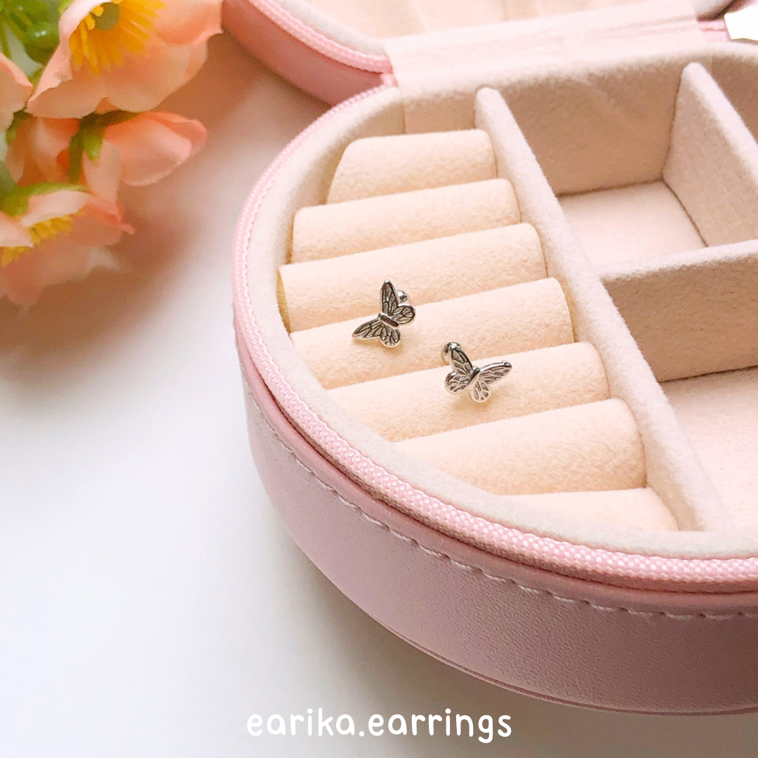 earika.earrings - beast buttie piercing จิวหูเงินแท้ผีเสื้อ (ราคาต่อชิ้น) เหมาะสำหรับคนแพ้ง่าย