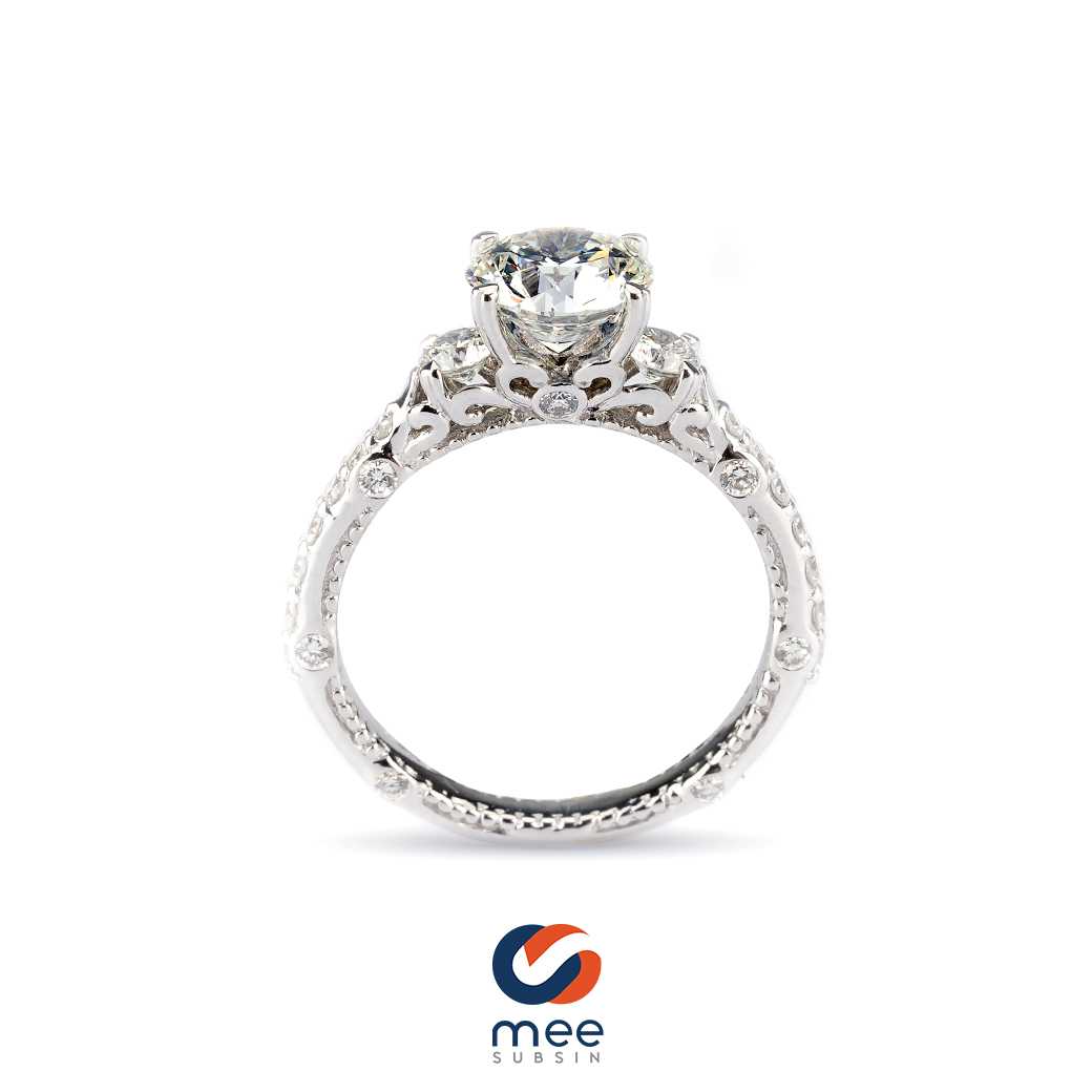 แหวนเพชรชู 1.04 กะรัต Color I VVS1 เซอร์ GIA สไตล์เจ้าหญิง พร้อมกล่องใบ Dmond Prestige [RG220048]