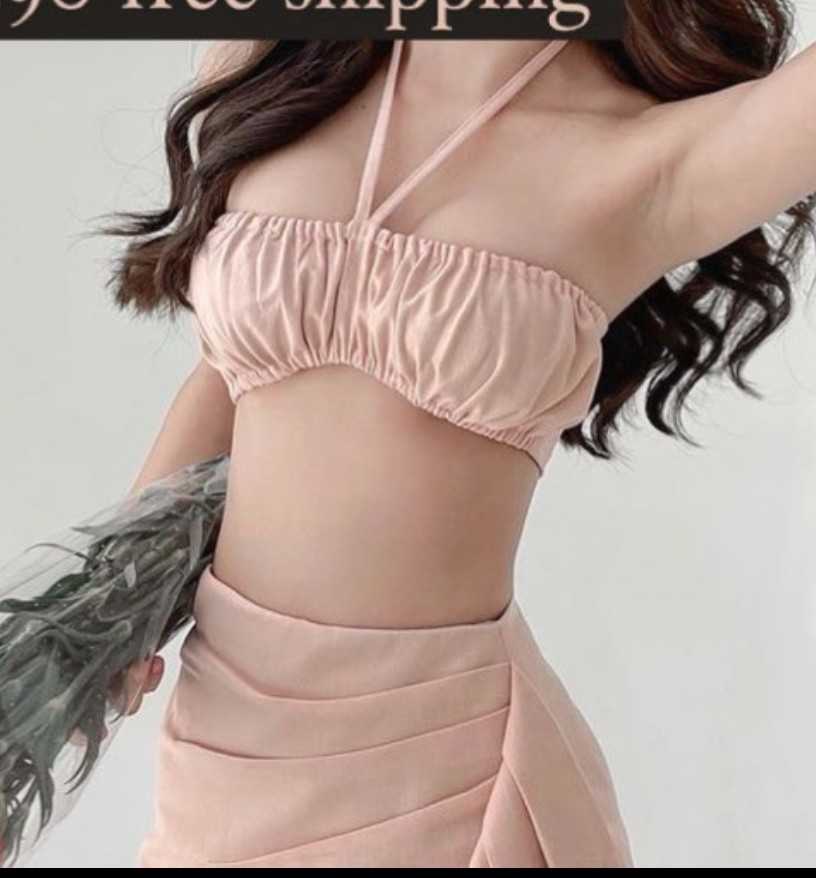 Baddie’s set size s pink ร้าน @marrystore.officiall