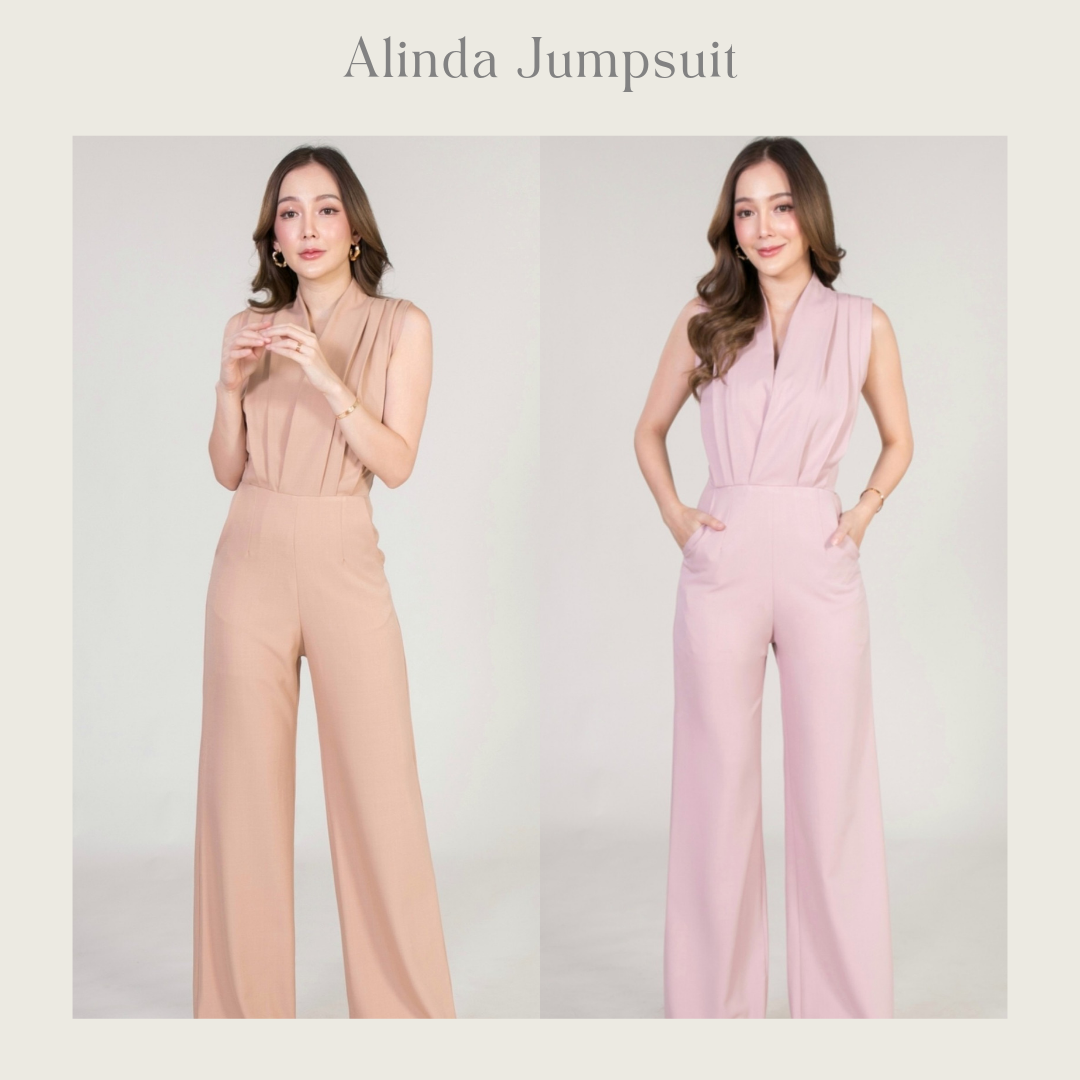 (Made to Order) Alinda Jumpsuit (จัดส่งภายใน 10-14 วัน)