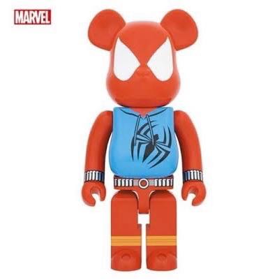 Bearbrick  SCARLET SPIDER & BE@RBRICK SPIDER-MAN BLACK COSTUME 1000%