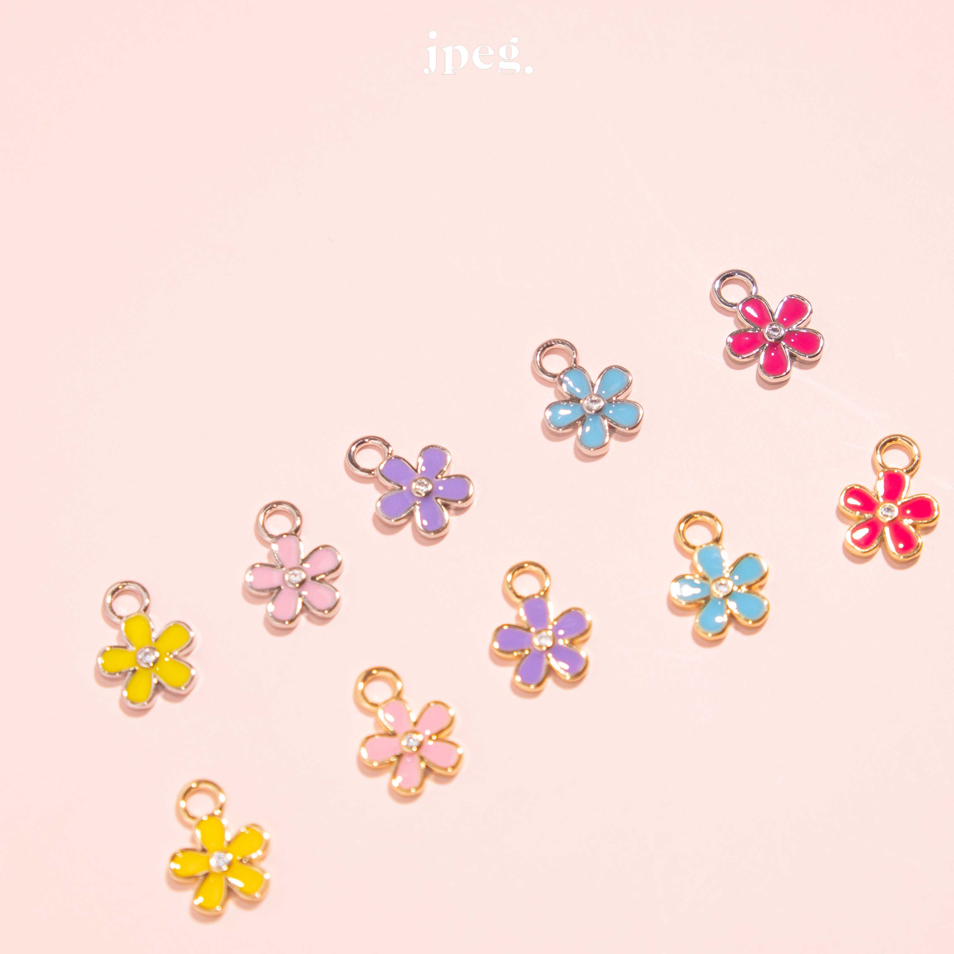 I. blossom charm (enamel)