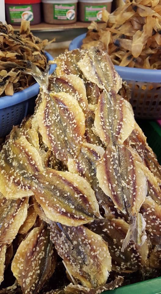 ปลาข้างเหลืองหวานโรยงา ปลาหวาน