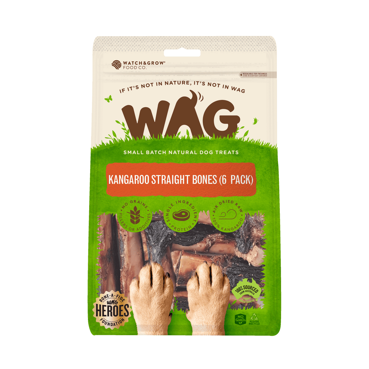 Kangaroo Straight Bone (6 pack)