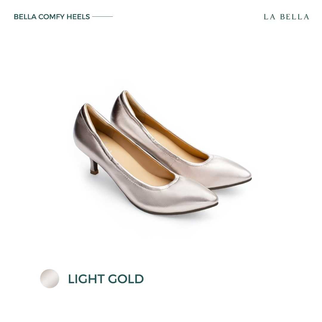 LA BELLA รุ่น BELLA COMFY HEELS - LIGHT GOLD