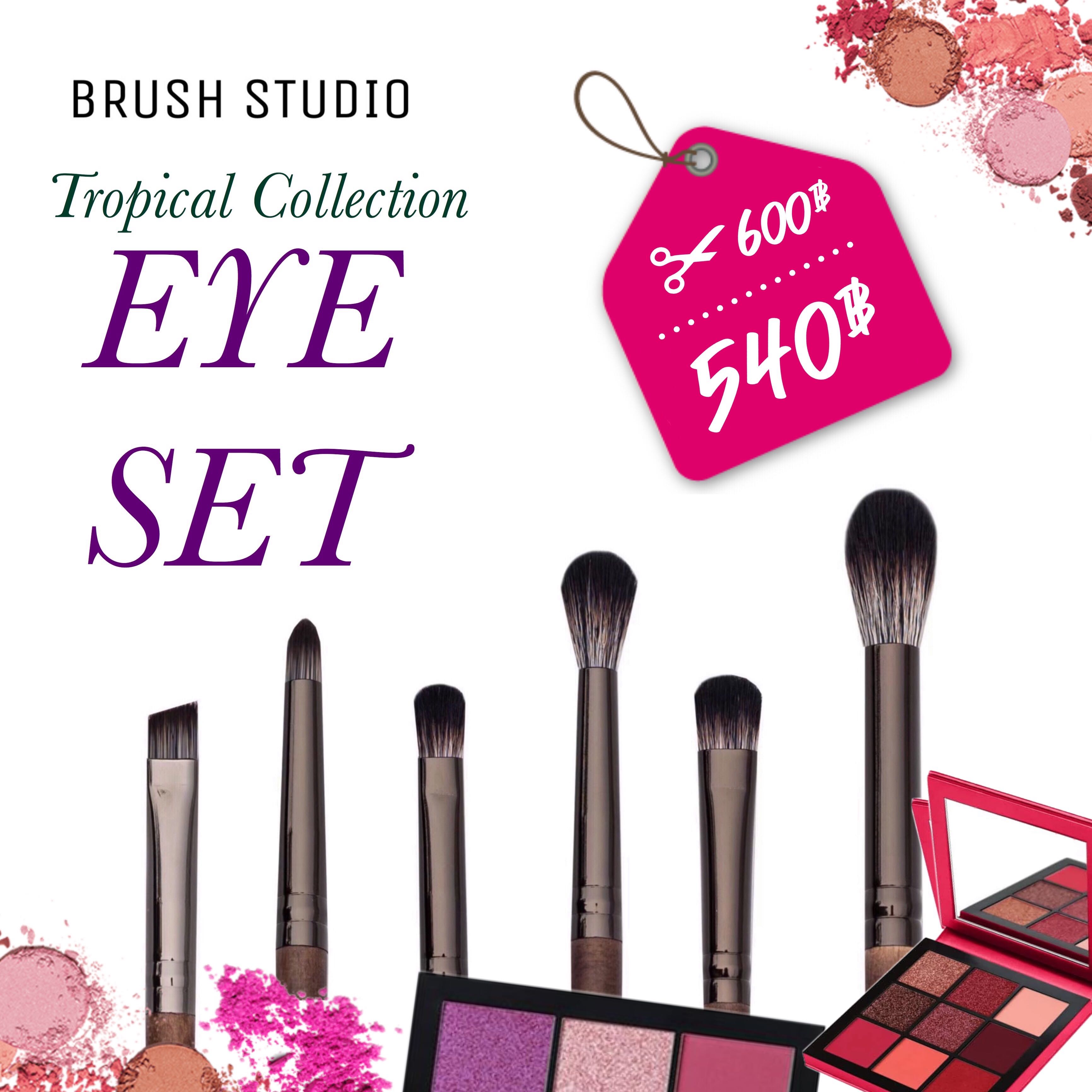 ￼BRUSH STUDIO Tropical eye set : ชุดแปรงแต่งตา 6 ชิ้น