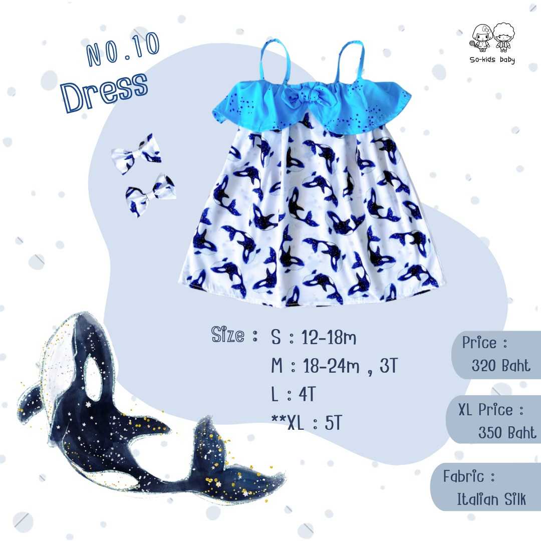 🌟No.10🌟 Dress+Hair ribbon (𝐀𝐑𝐓𝐈𝐂 𝐀𝐍𝐈𝐌𝐀𝐋 𝐂𝐎𝐋𝐋𝐄𝐂𝐓𝐈𝐎𝐍)