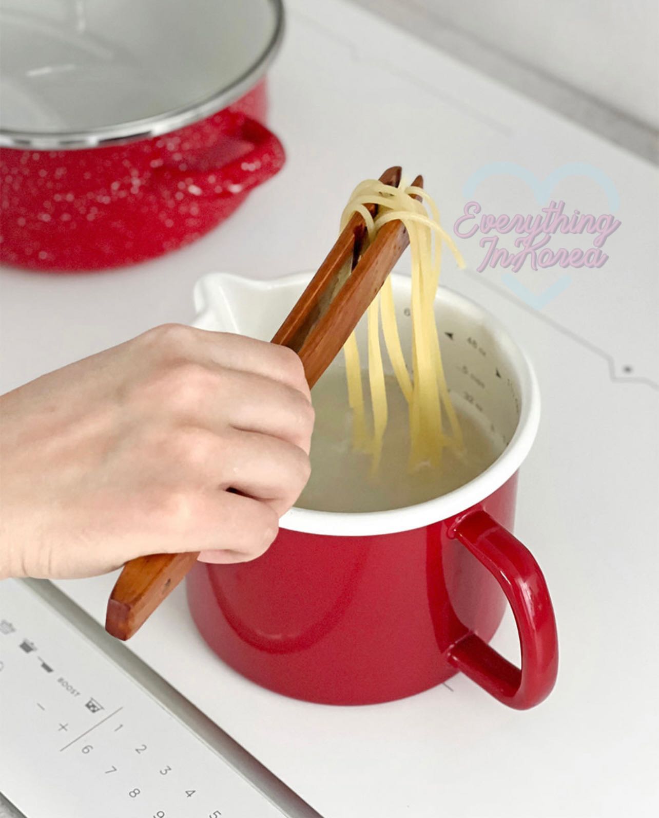 (พรีออเดอร์) Enamel Handle  Cup+Lid ความจุ1.4L
