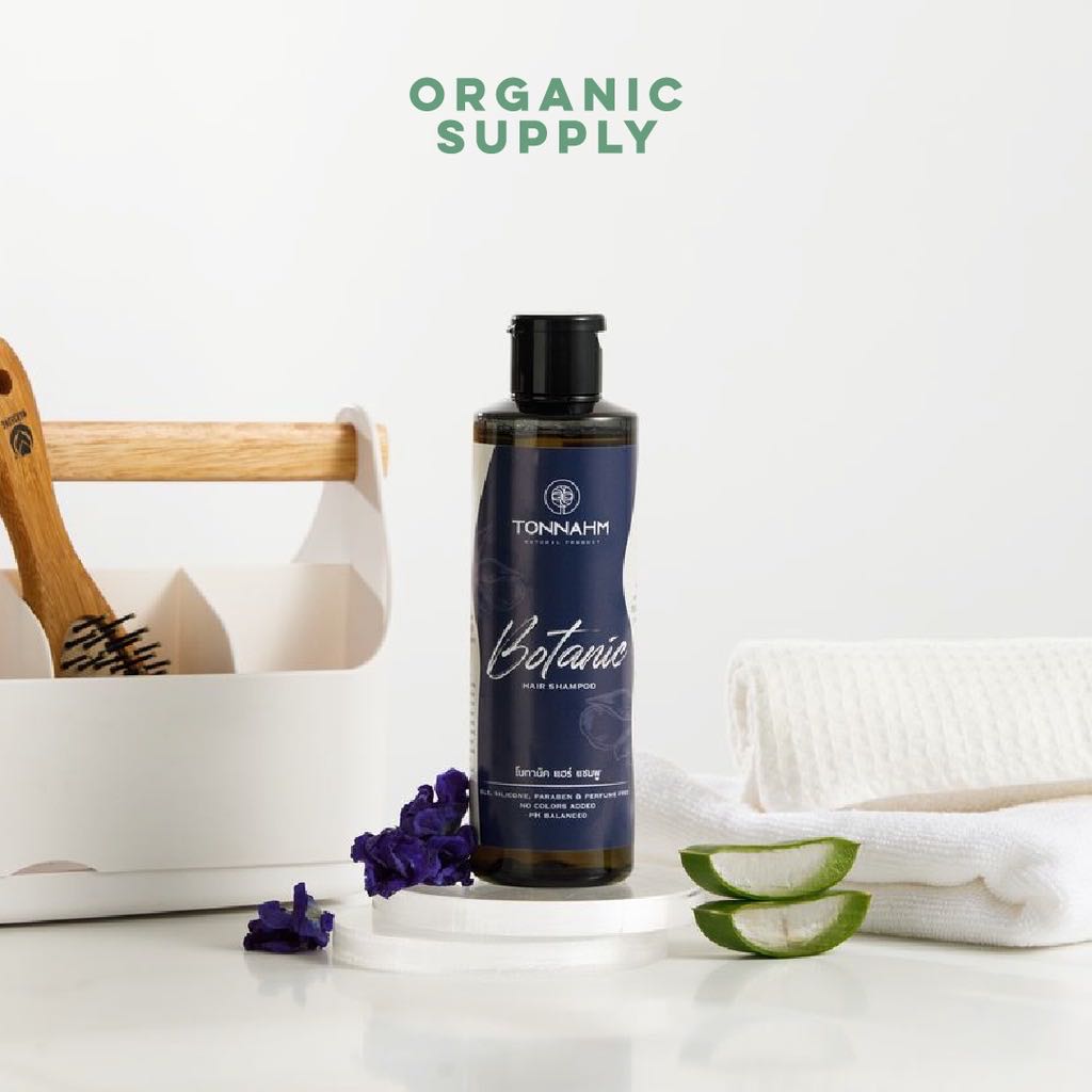 TONNAHM Botanic Hair Shampoo ผลิตภัณฑ์ทำความสะอาดเส้นผม ลดการขาดหลุดร่วง ขนาด 250 มล