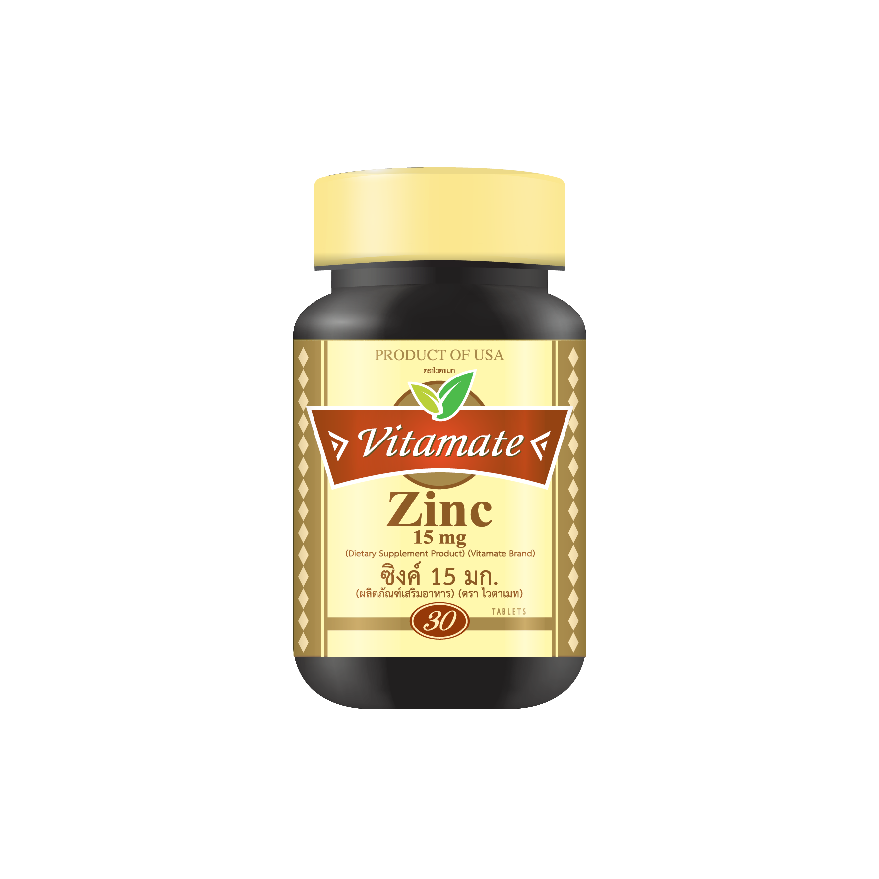 Vitamate ZINC 15 MG 30'S