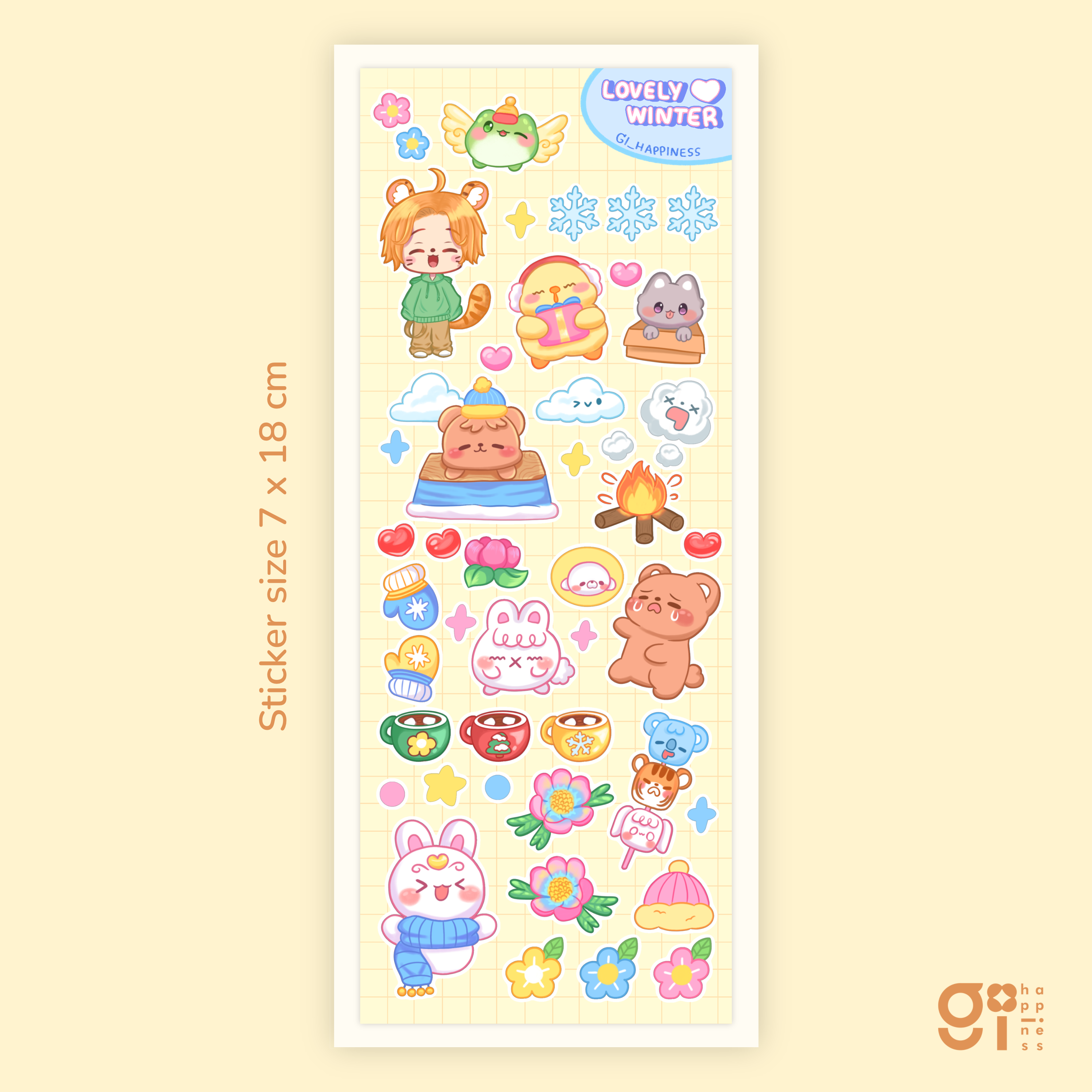 Lovely winter sticker