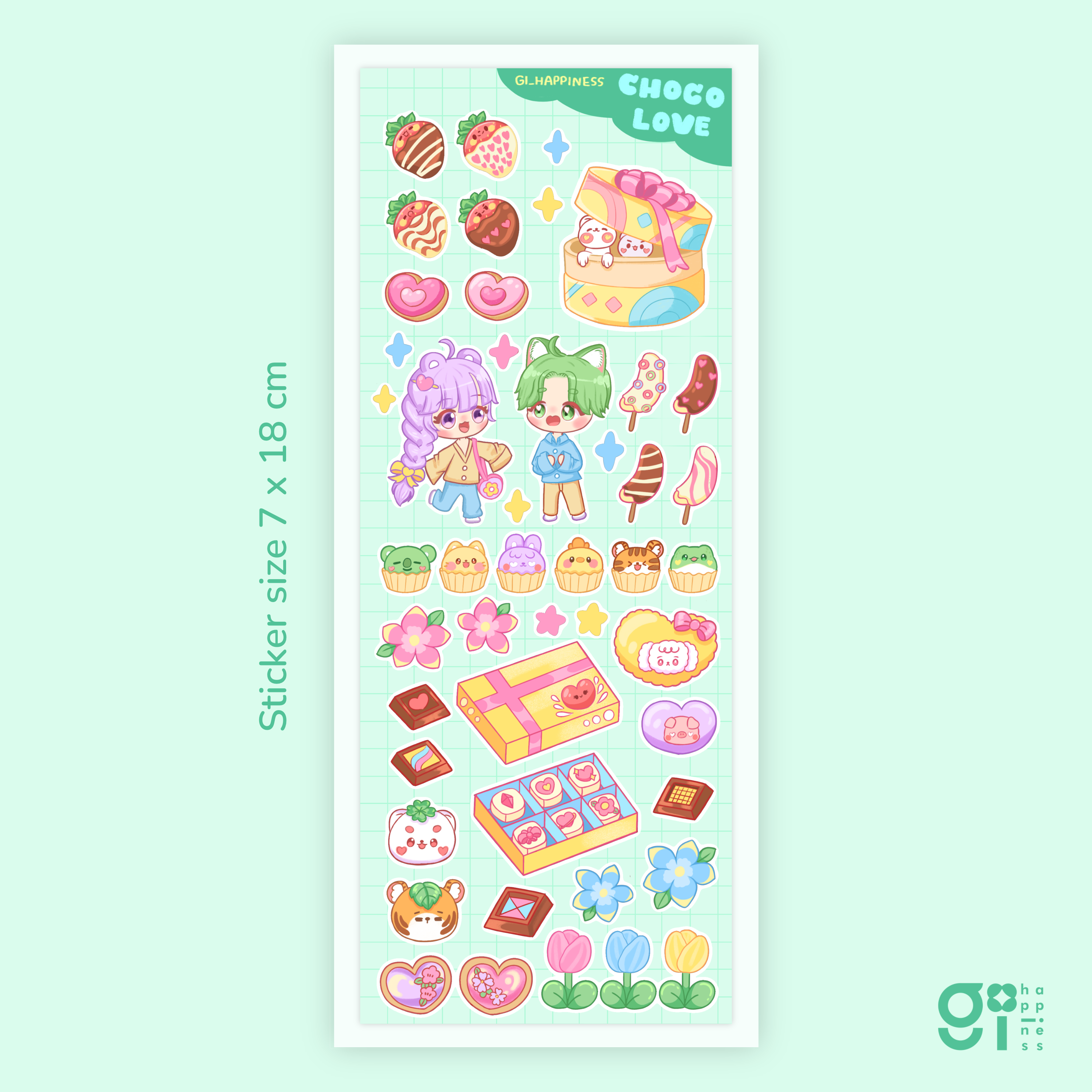 Choco love sticker 