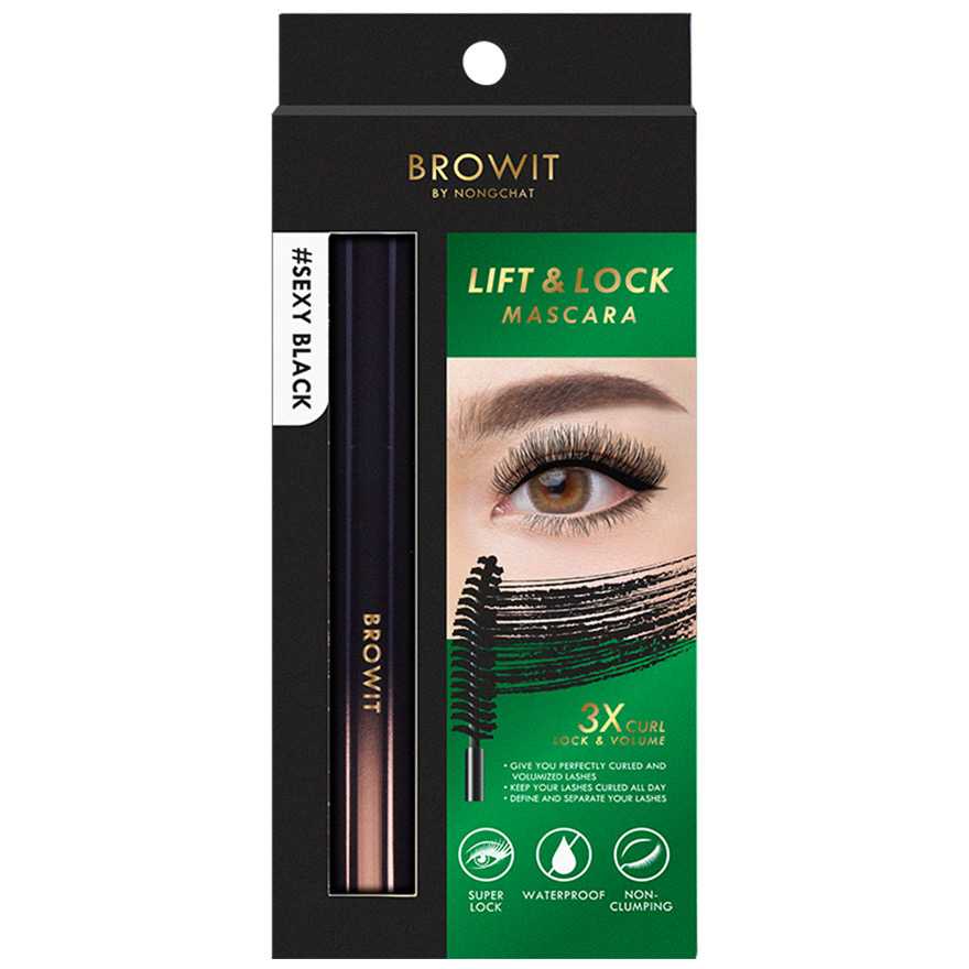 BROWIT LIFT & LOCK MASCARA   #Sexy Black