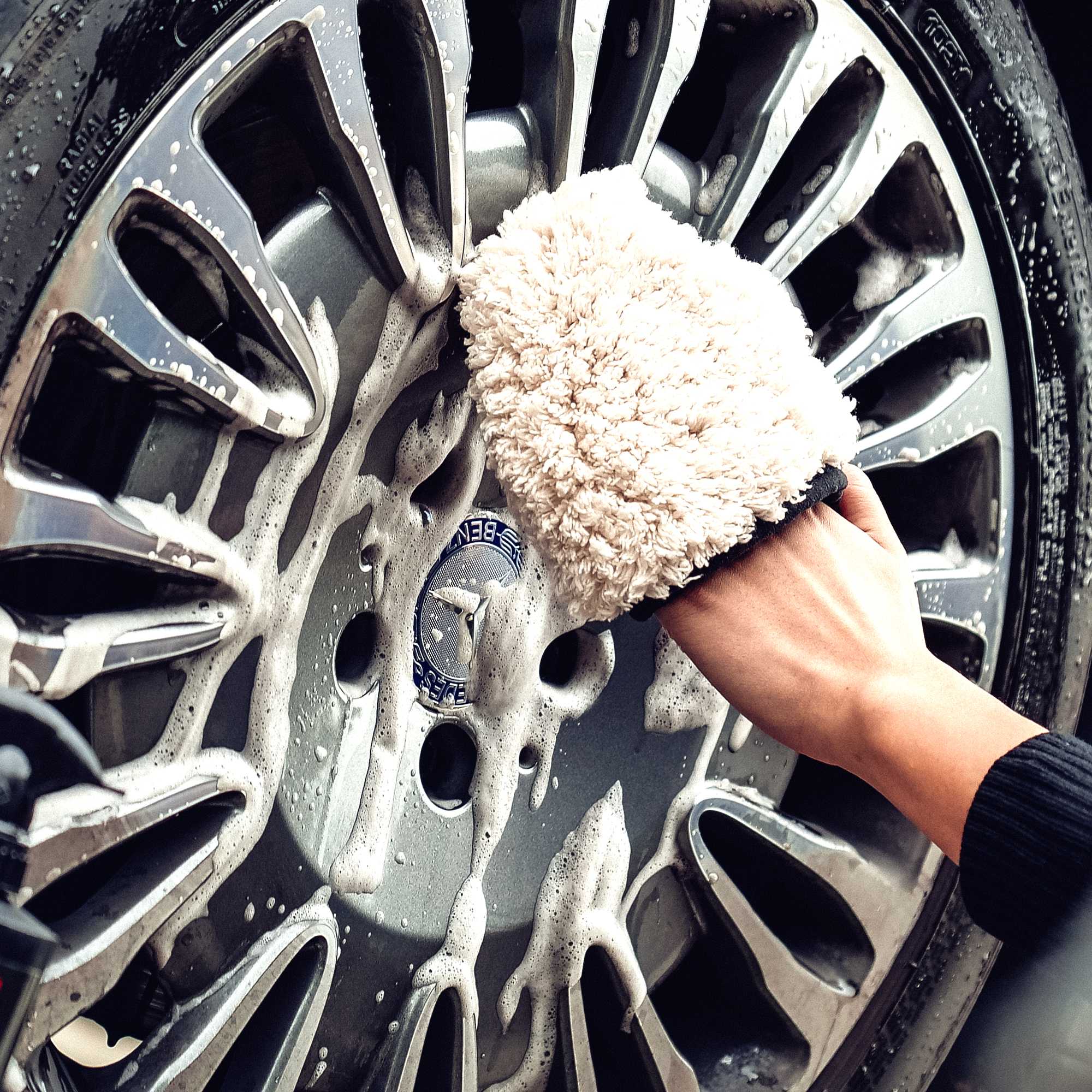 ฟองน้ำล้างรถ ฟองน้ำล้างรถไมโครไฟเบอร์ ล้างรถ - Maxshine Ultra-Plush Microfiber Car Wash Mitt