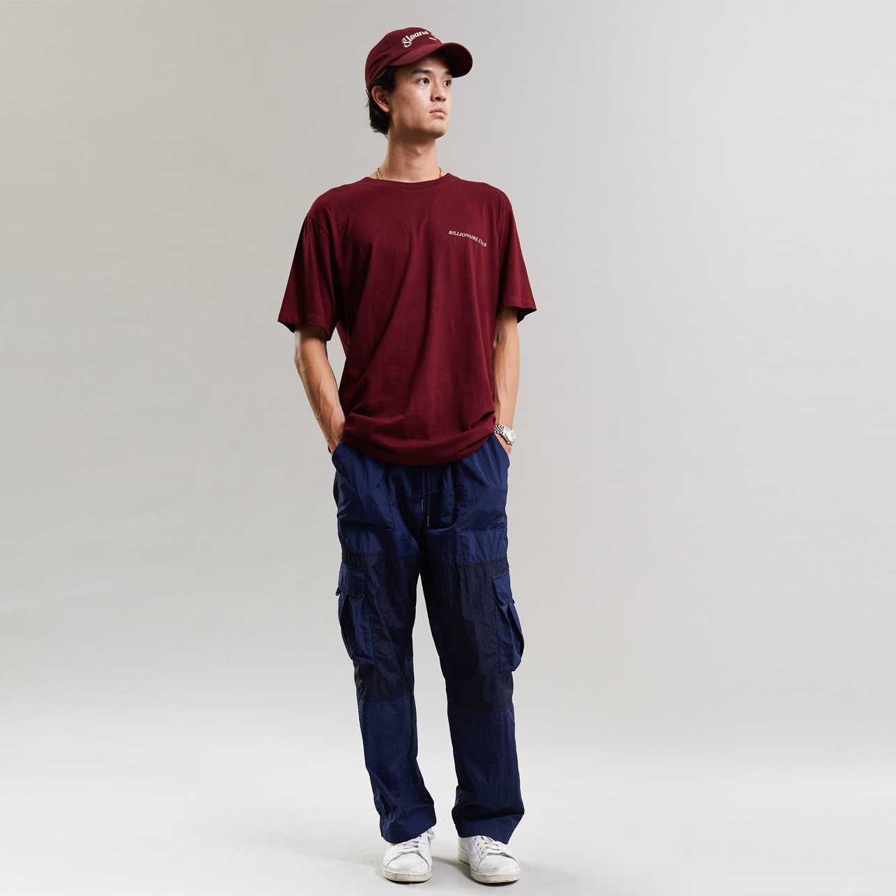 [MOO 7/22 Billionaire] Two-Tone Nylon Pants