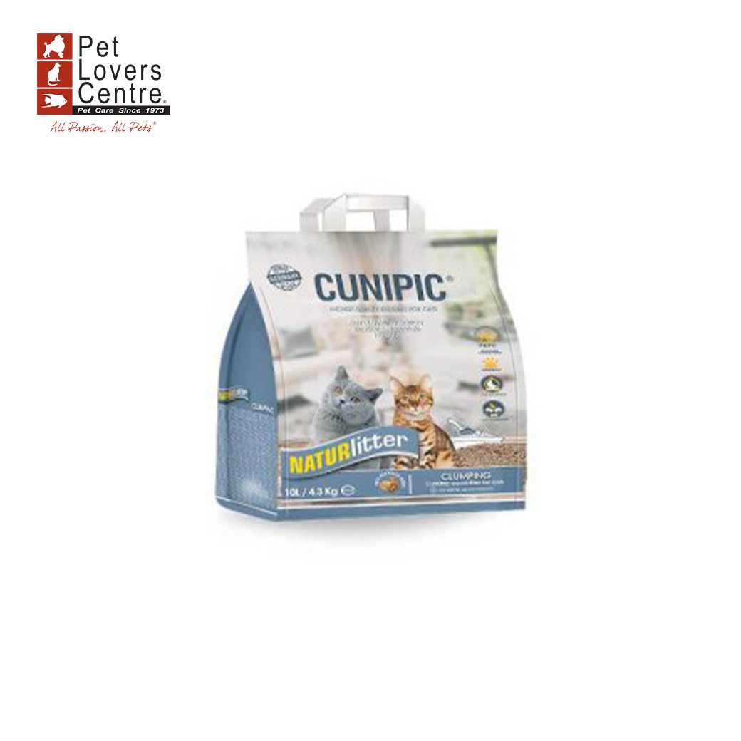 CUNIPIC ทรายแมว รุ่น  NATUR LITTER CLUMPING WOOD 10L/4.3kg