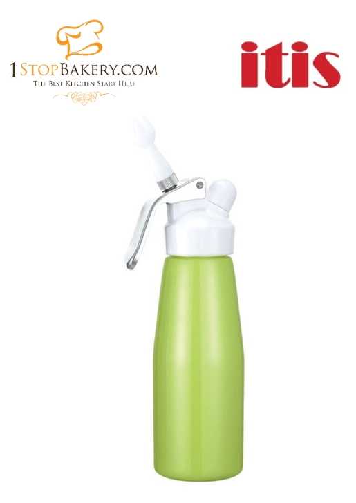 ITIS 1AWPW 0.5L Aluminum Cream Whipper Apple Green with White Head