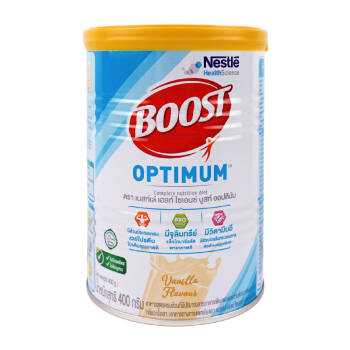 BOOST OPTIMUM POWD VANILLA 400G เนสท์เล่ บูสท์ ออปติมัม 400g.