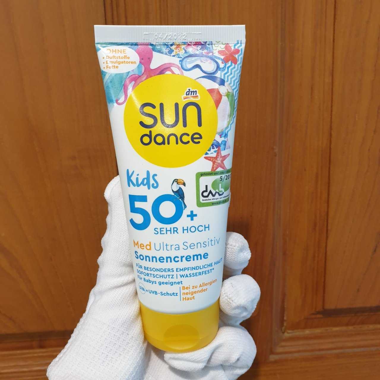 กันแดดเด็ก ผิวแพ้ง่าย  Sun dance Kids Ultra Sensitiv Sun Cream SPF 50 , 100ml, นำเข้าเยอรมัน
