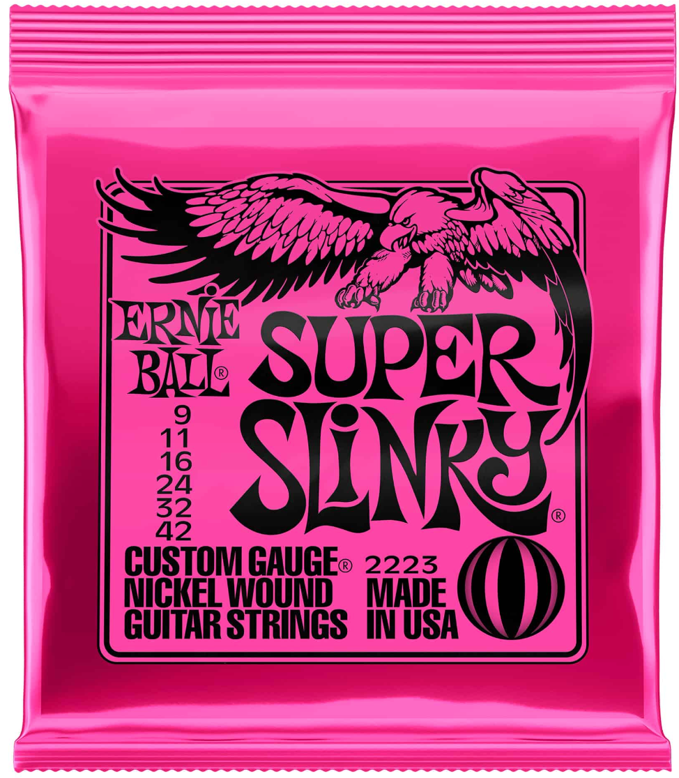สายกีตาร์ไฟฟ้า ERNIE BALL Super Slinky 2223 เบอร์ 9 ของแท้ MADE IN USA