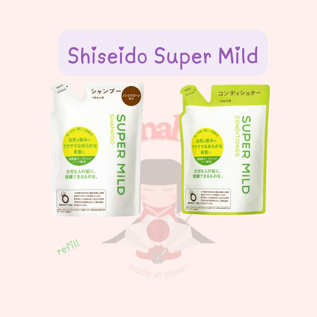 แชมพูและครีมนวดสูตรอ่อนโยนพิเศษ 400มล.Fine Today Shiseido Super Mild Shampoo Refill 400ml
