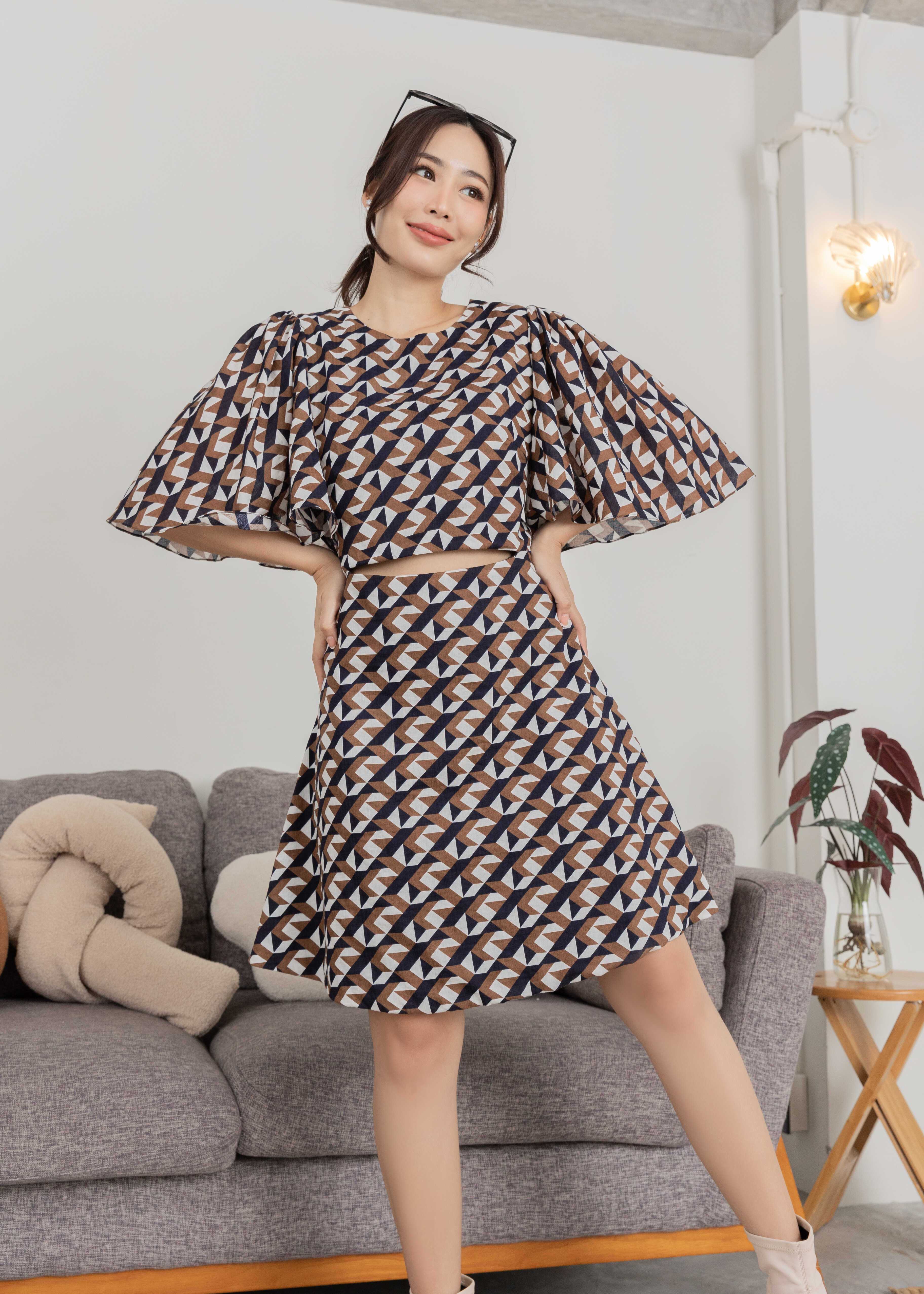 Geometric Print Dress