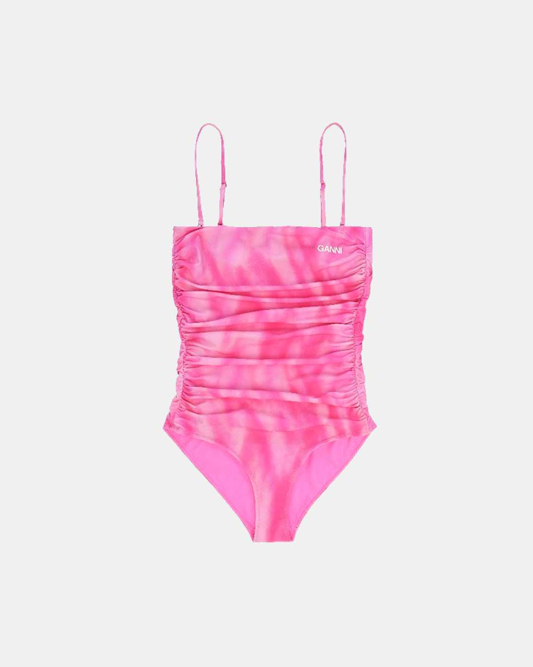 GANNI | Ruched One-Piece Swimsuit