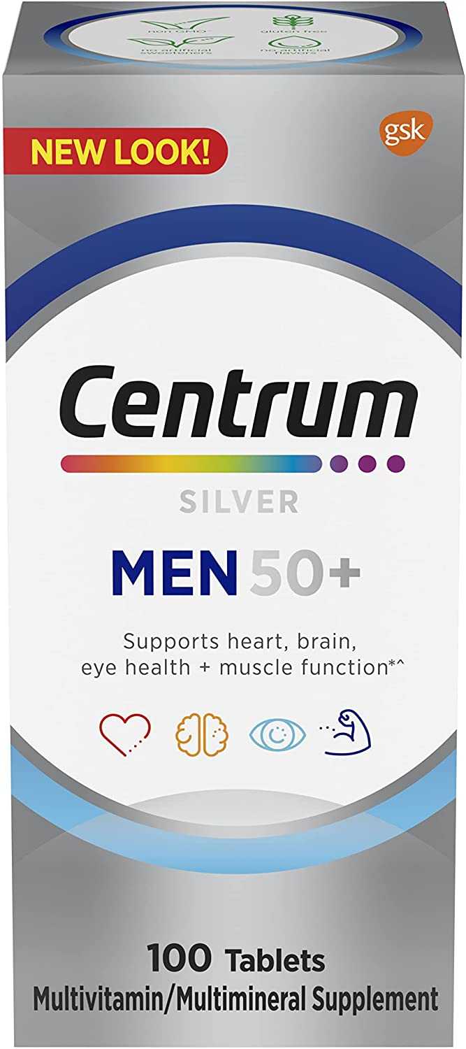 Centrum 100 tablets , Silver men 50+ ,Multivitamin ,USA ,วิตามินรวมสำหรับผู้ชาย อายุ 50+