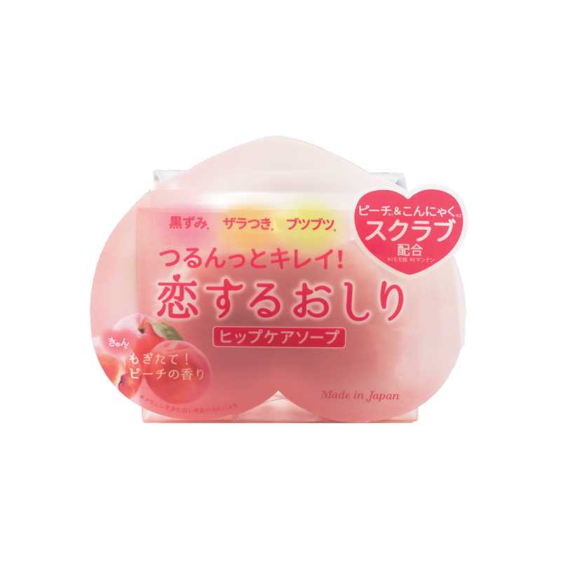 PELICAN HIP CARE SCRUB SOAP 80 g / สบู่ทำความสะอาดผิวบริเวณก้น กลิ่นพีช