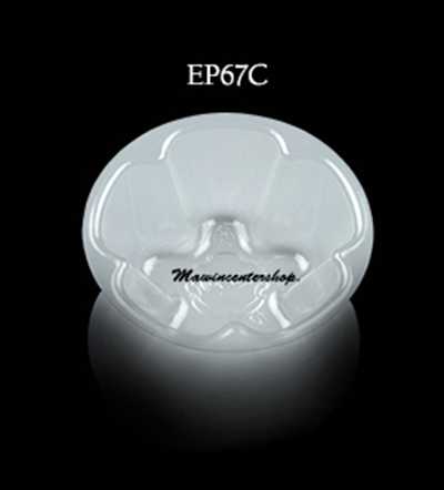 P141EP67C ถ้วยวุ้น K-RESIN ดอกไม้กลีบ(ห่อ500ชิ้น ลัง50000ชิ้น)