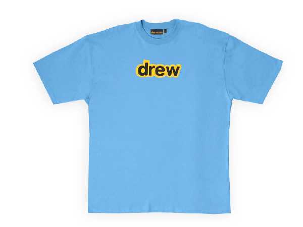 drew house secret ss tee (PACIFIC BLUE)