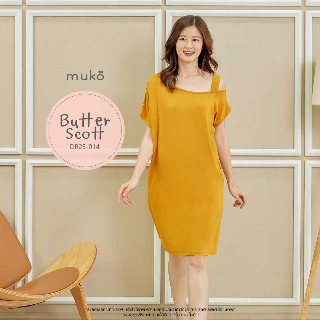 Muko Butter Scott เดรสให้นม คลุมท้อง DR25 (Dresses)