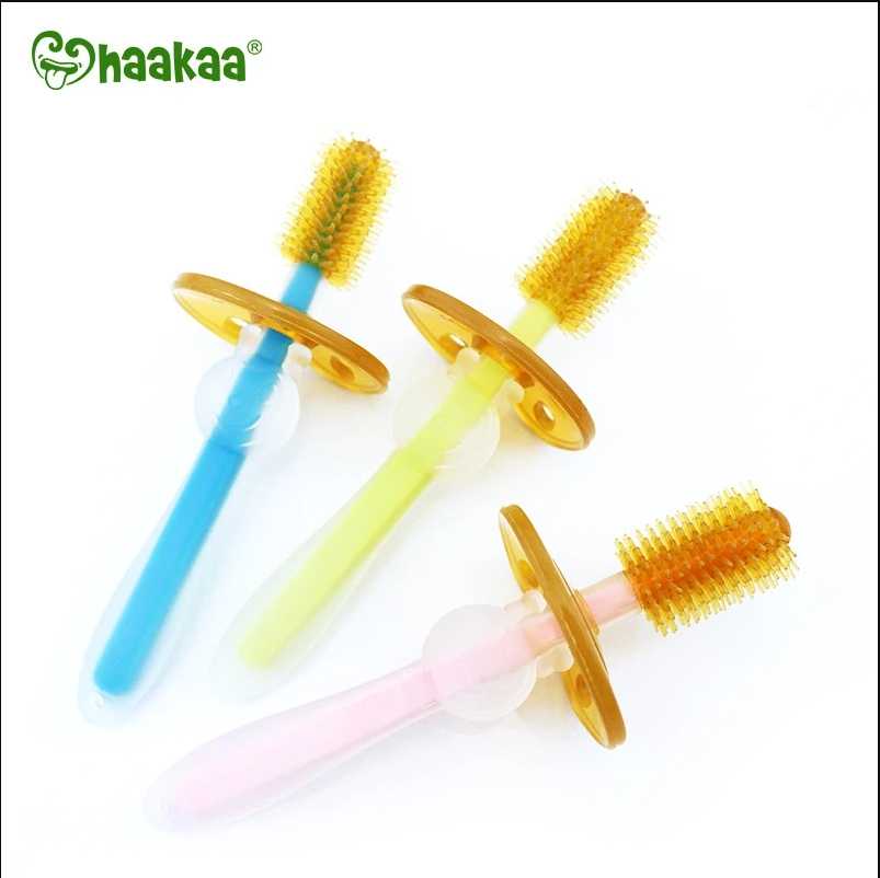 Haakaa แปรงสีฟันซิลิโคน | 360 Baby Toothbrush ของแท้จาก New Zealand