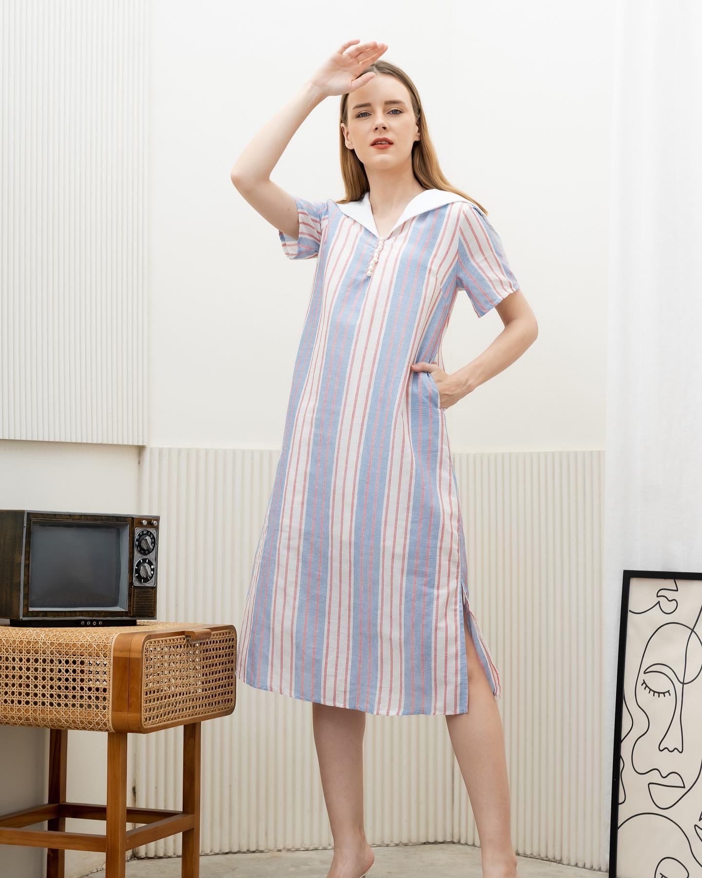 Sailor Dress (Blue)
